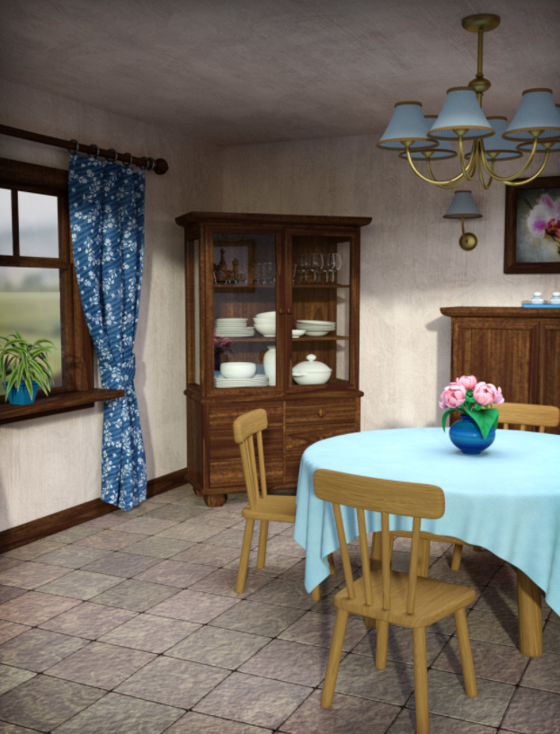 Toon Dining Room (Iclone) 1 Toon Dining Room (Iclone)
