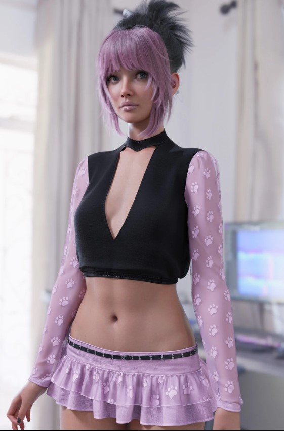 dForce Sweet Escape Outfit for Genesis 9 1 dForce Sweet Escape Outfit for Genesis 9