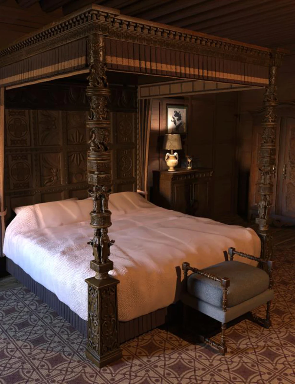 FG Medieval Bedroom 2025 - Free Daz 3D Models
