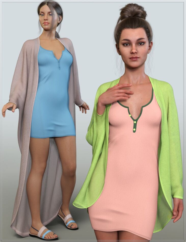 dForce Casual Summer Outfit for Genesis 8 and 8 1 Females 1754562293