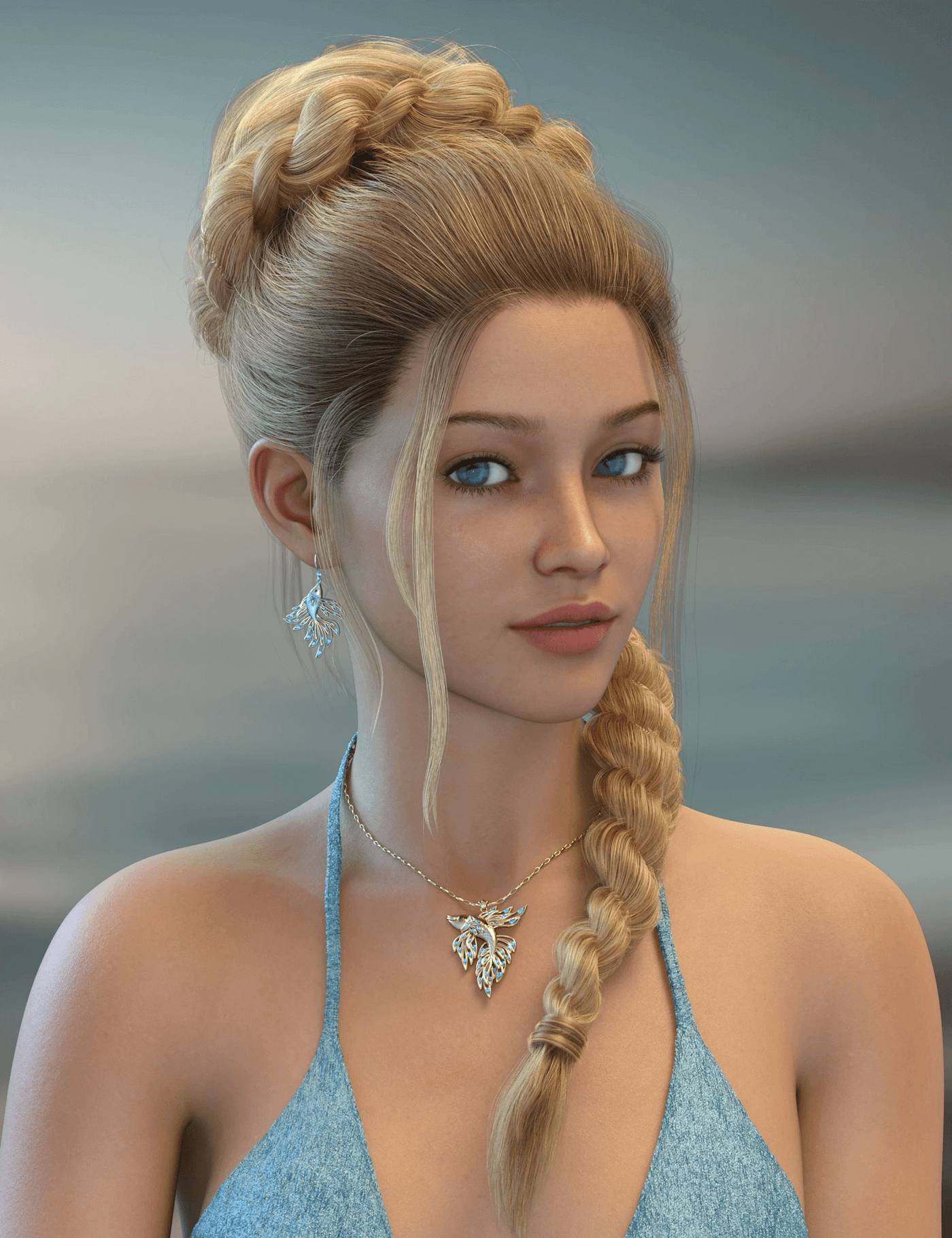 ALO Ione Hair for Genesis 9, 8 and 8.1 Females 1 ALO Ione Hair for Genesis 9, 8 and 8.1 Females
