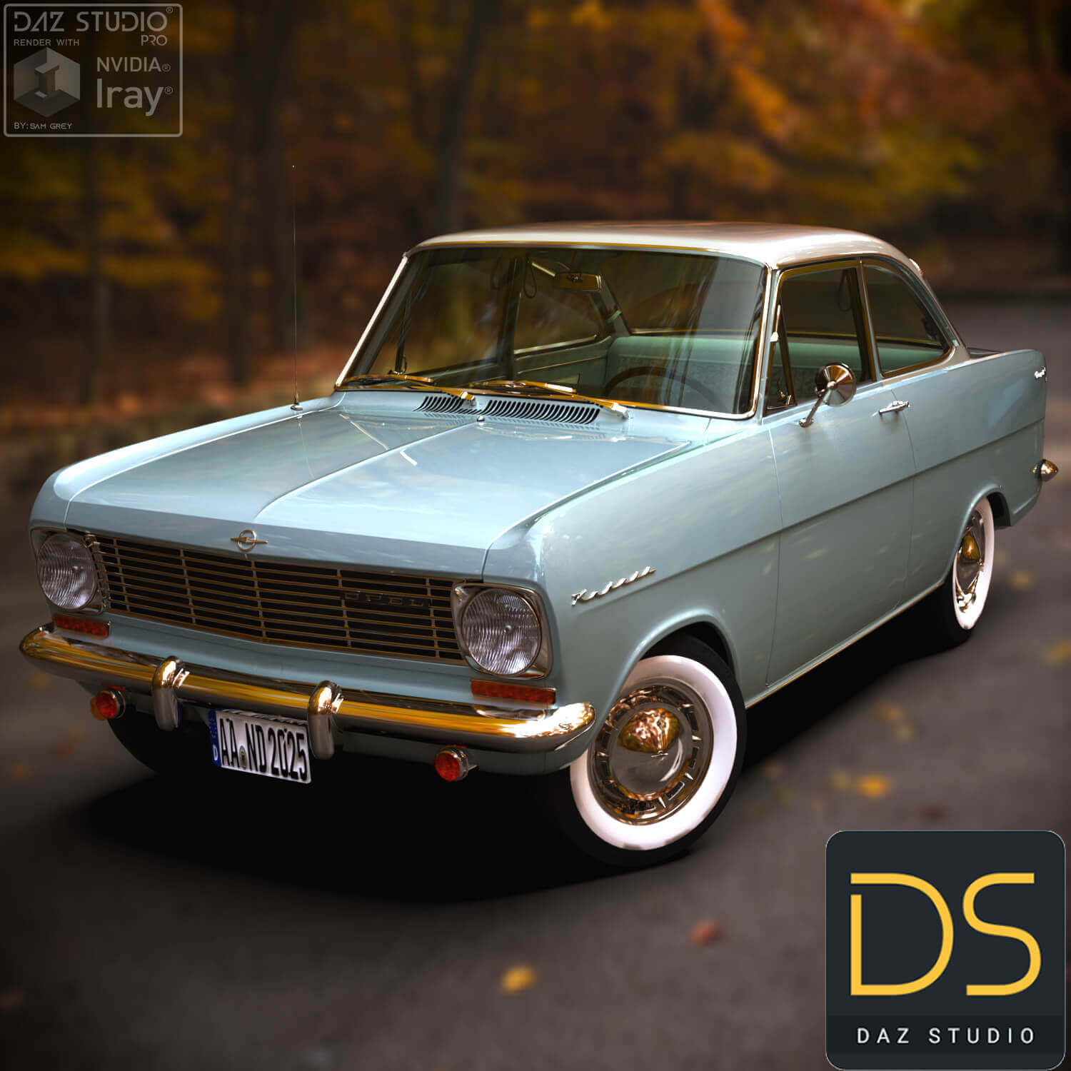 opel kadett 1963 for daz studio 01 1757592474