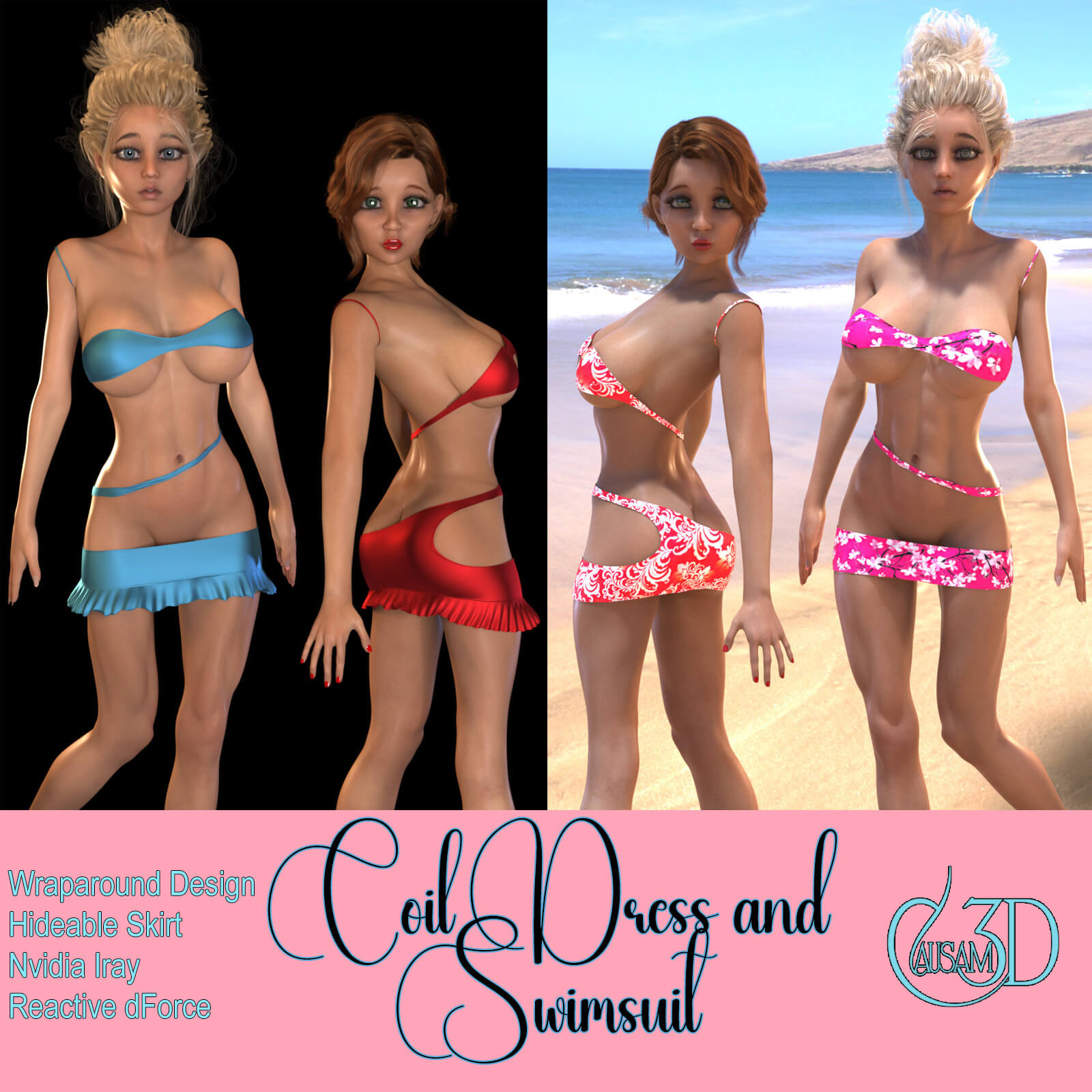 coil dress and swimsuit for daz studio genesis 8 female 01 1757781334
