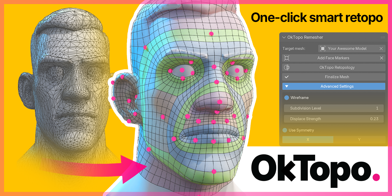 OkTopo Remesher for Blender 1 OkTopo Remesher for Blender