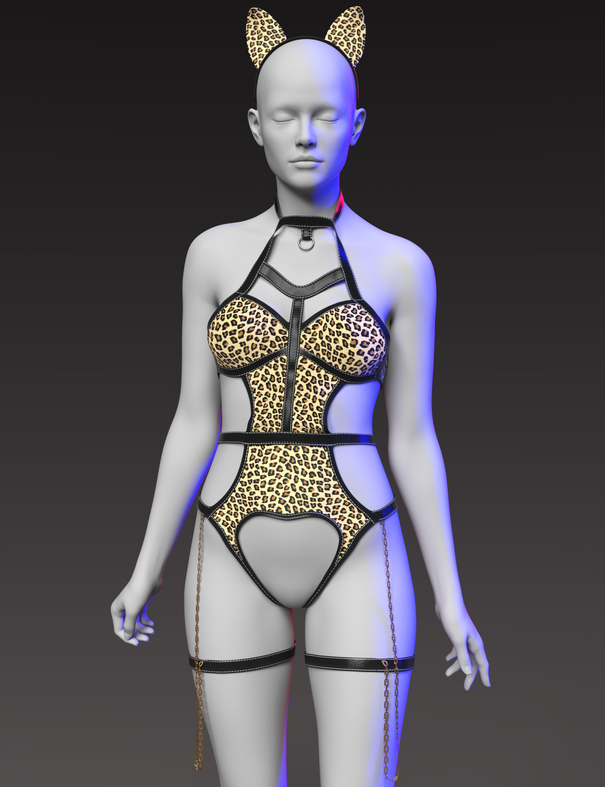dforcegnleopardprintcatbodysuitforgenesis981and8female00maindaz3d 1758012706