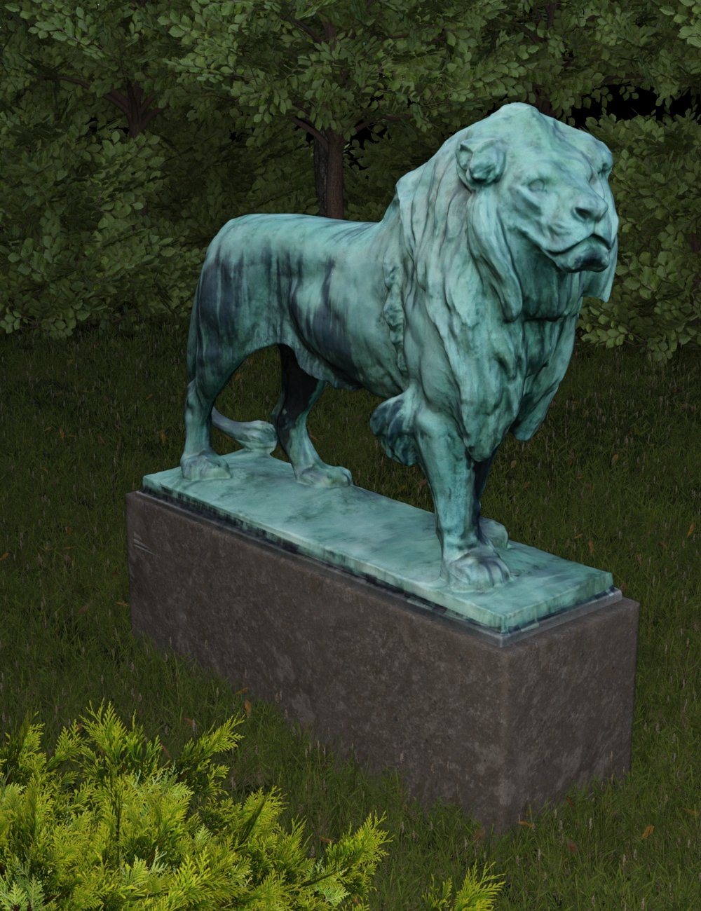 Lion Statue HD 1758714994