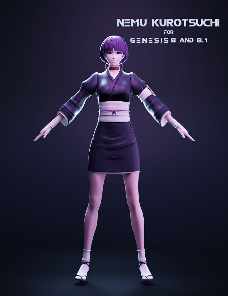 Nemu Kurotsuchi For Genesis 8 and 81 Female cpdazart 1758697130