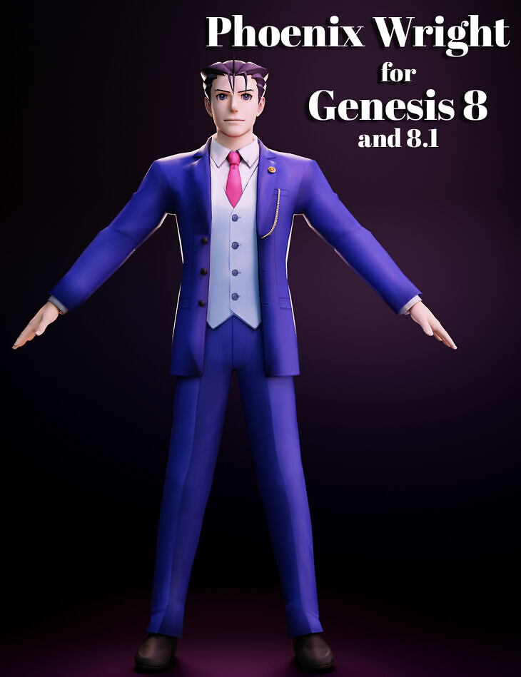 Phoenix Wright for Genesis 8 and 81 Male 1758700112