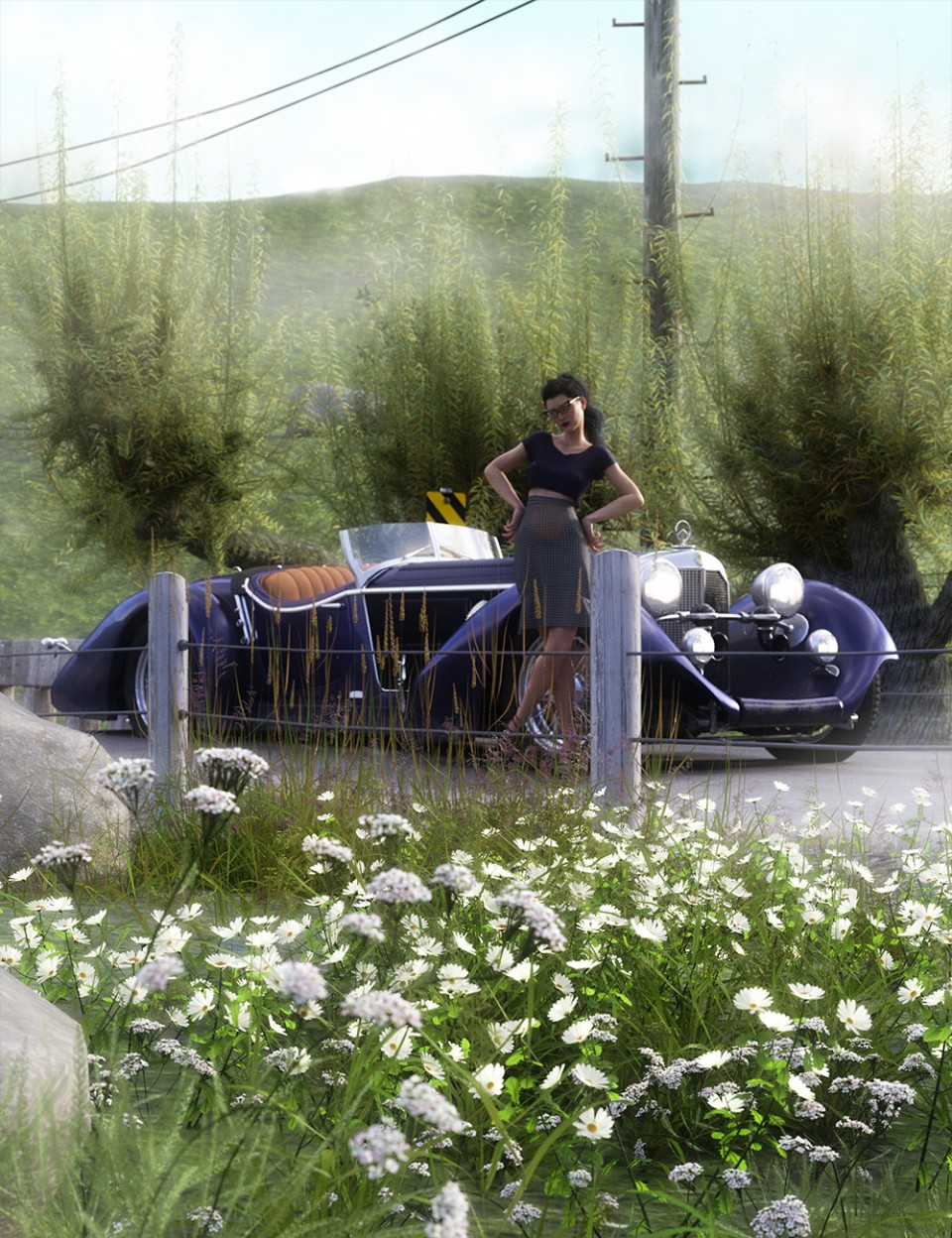 roadside flowering plants for daz studio and iray 00 main daz3d 1758710156