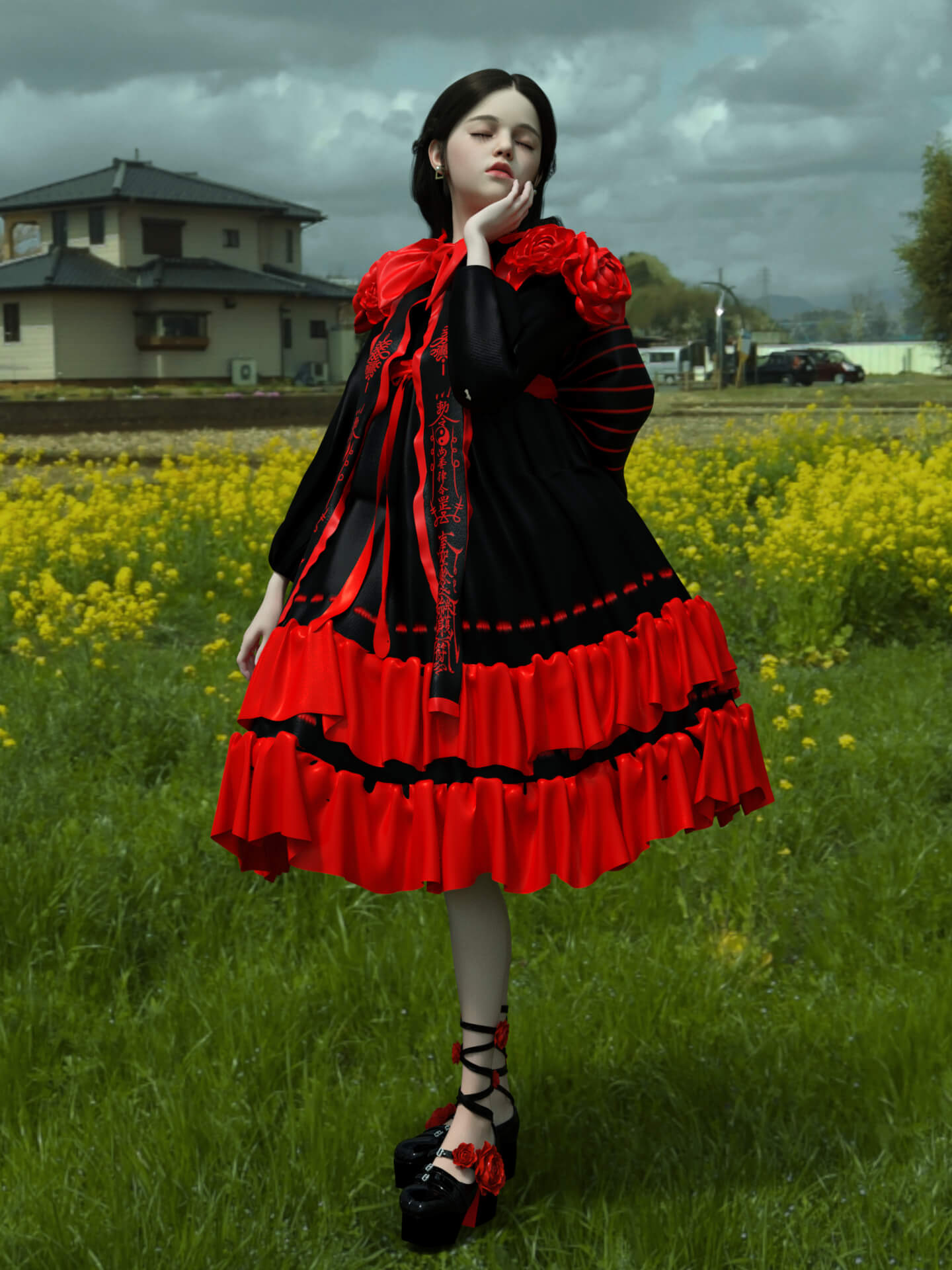 Gothie Lolita Dress and Shoe for G9 1 https://new.imagehostx.com/upload/2025/10/05/gothie-lolita-dress-and-shoe-for-g9-02_1759701453.jpg