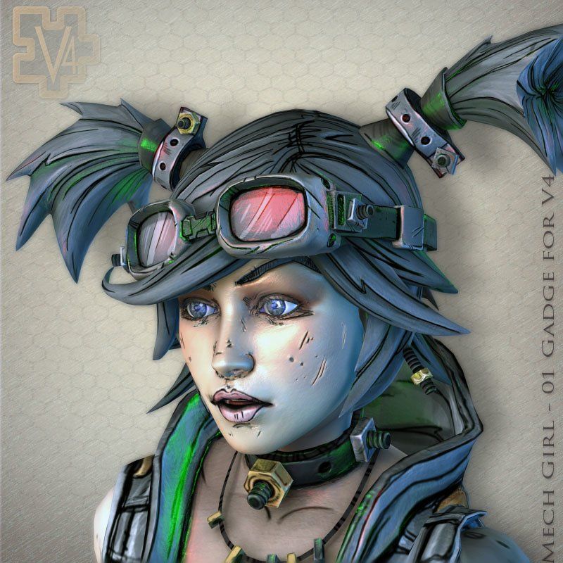 cm Mech Girl 01 Gadge for V4 0908 Promo 01