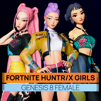 fortnite huntr x girls for genesis 8 female 1760116733