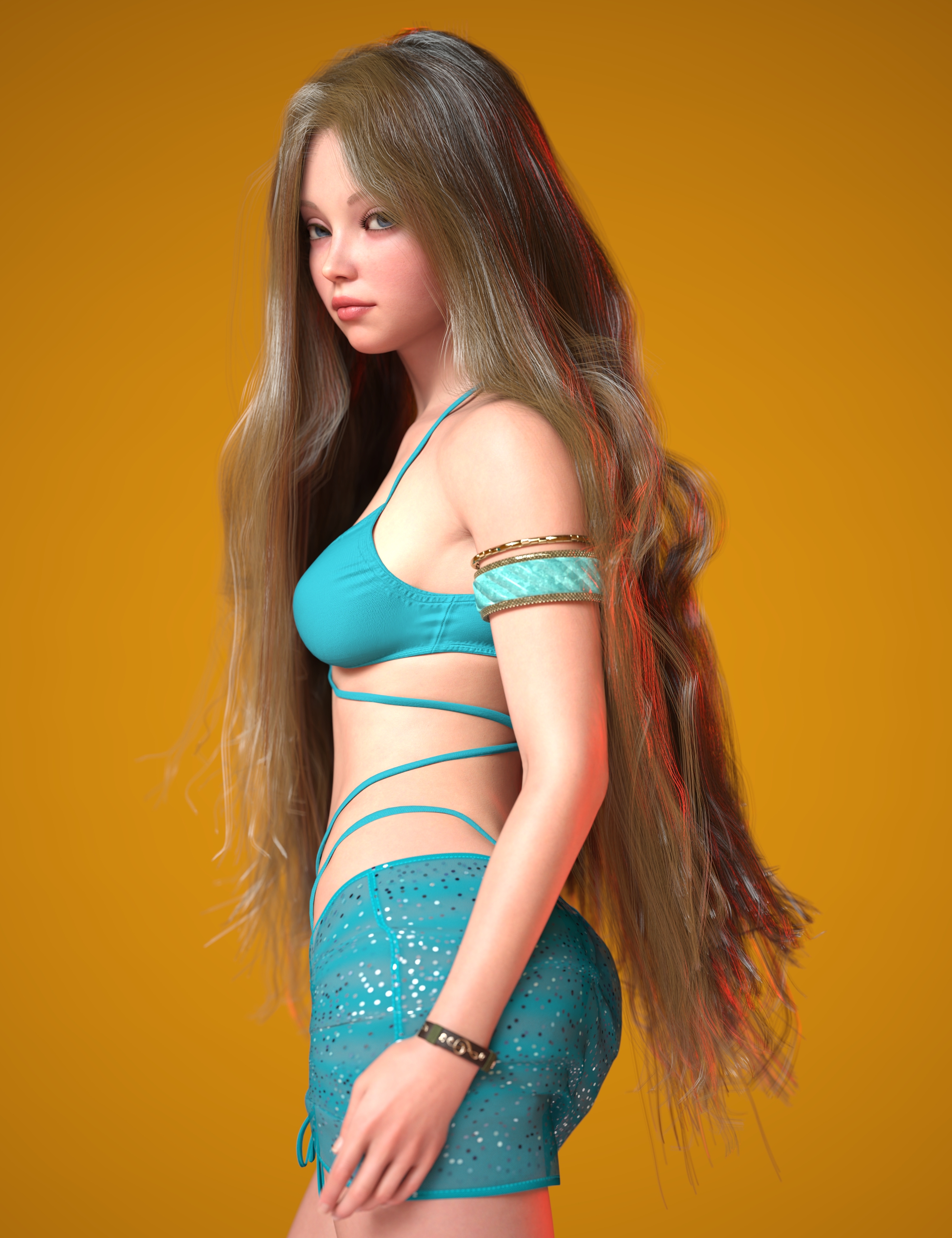 dForce Hollie Long Hair for Genesis 9 1 dForce Hollie Long Hair for Genesis 9