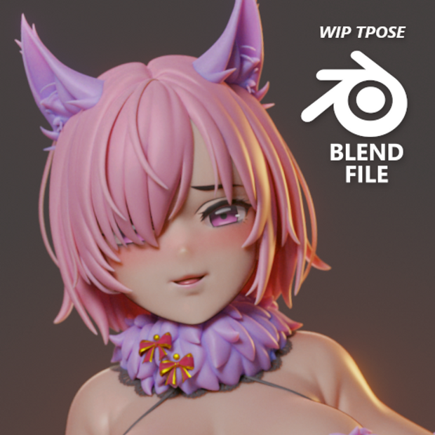 Dangerous Beast WIP T pose blend file 1762175461
