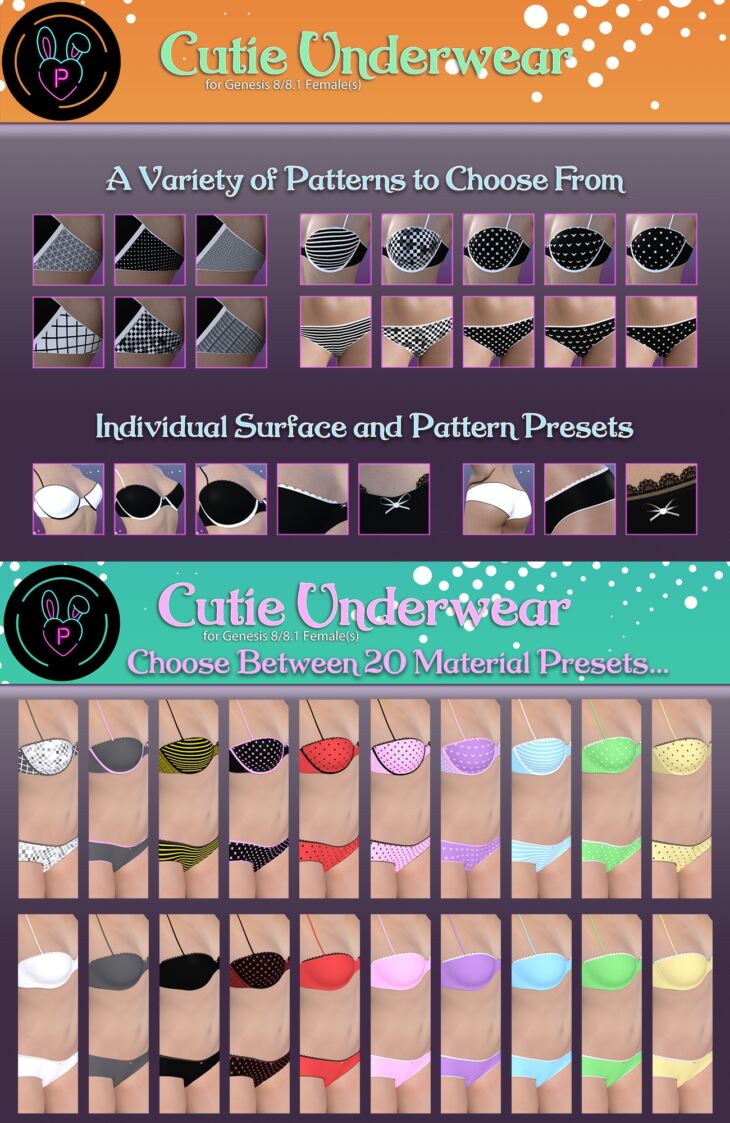 Cutie Underwear for Genesis 8 and 8 1 Female 1762709221