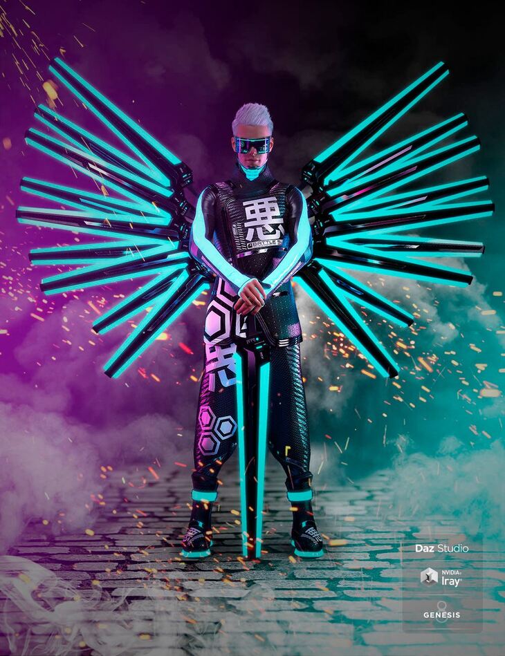 dForce Evil Night Walker for Genesis 8 Males 1762708787