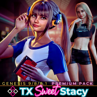 TX Sweet Stacy Premium Pack G9/8/8.1 2026 - Free Daz 3D Models