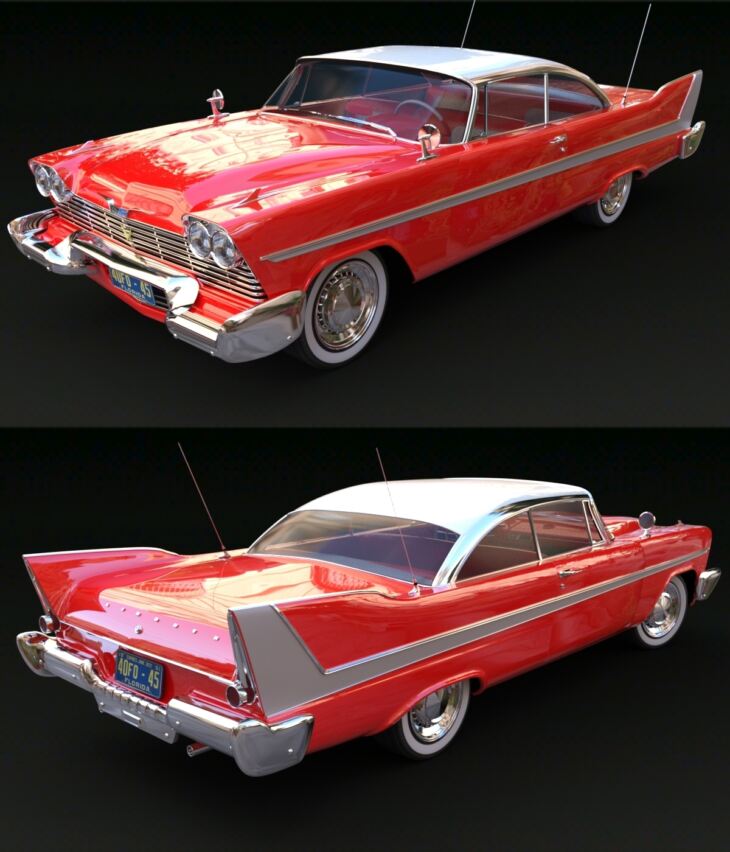 PLYMOUTH FURY 1958 for DAZ Studio 1763245486
