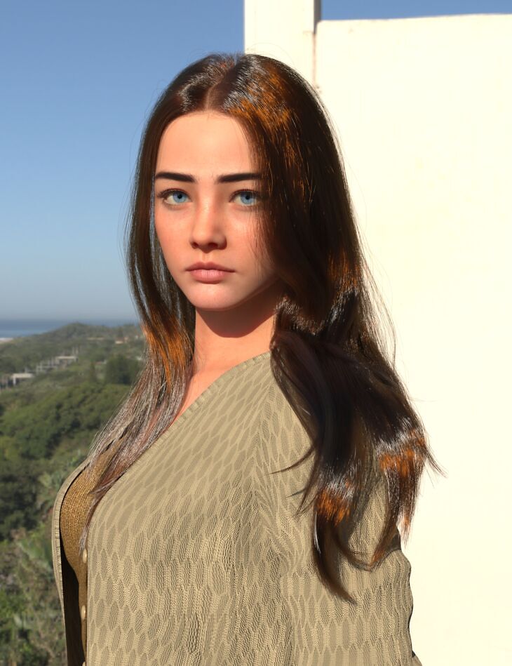 dForce Megan Straight Hair for Genesis 9 1763246118