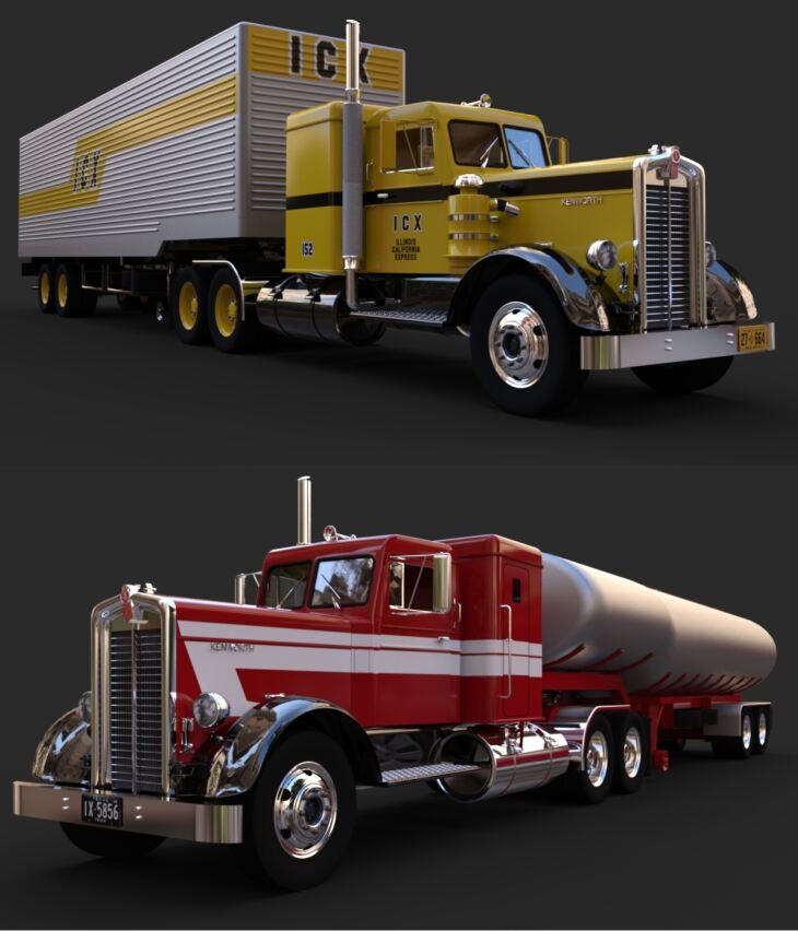 KENWORTH 1948 BUNDLE for DAZ Studio 1763305602