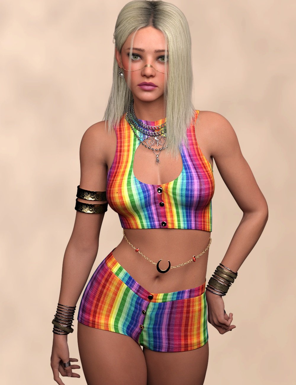 l3dcolorsplashaddonforootbuttonedcroptopandpants00maindaz3d 1763887788