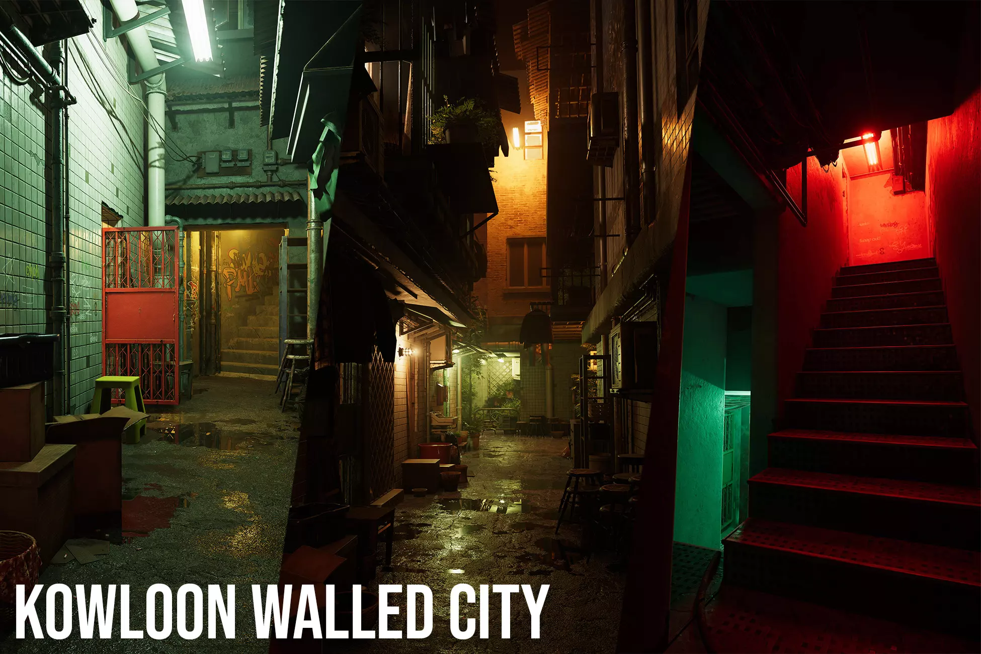 KOWLOON WALLED CITY Asian Apartments Modular Pack 1764078976