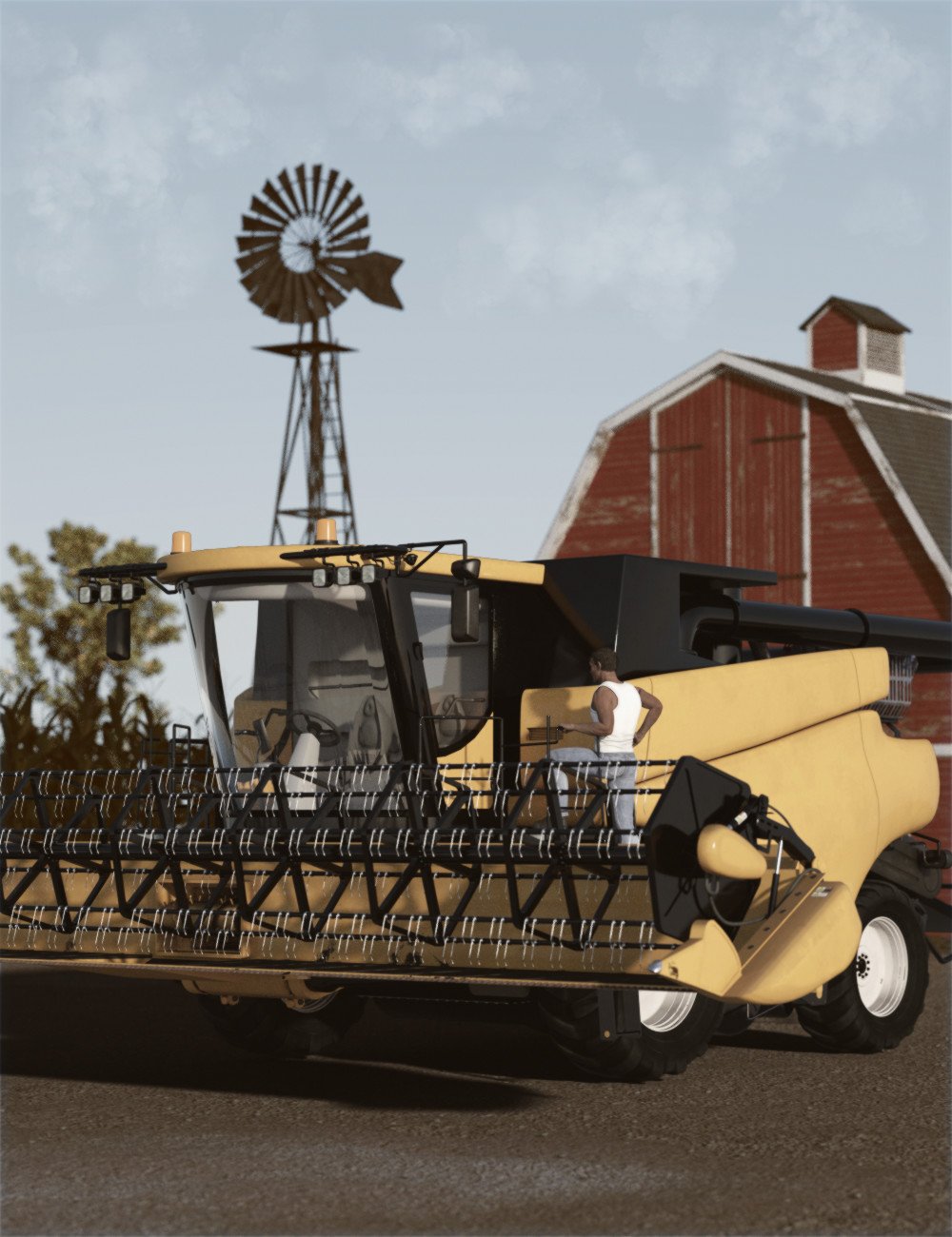 combine harvester daz3d 1764213798