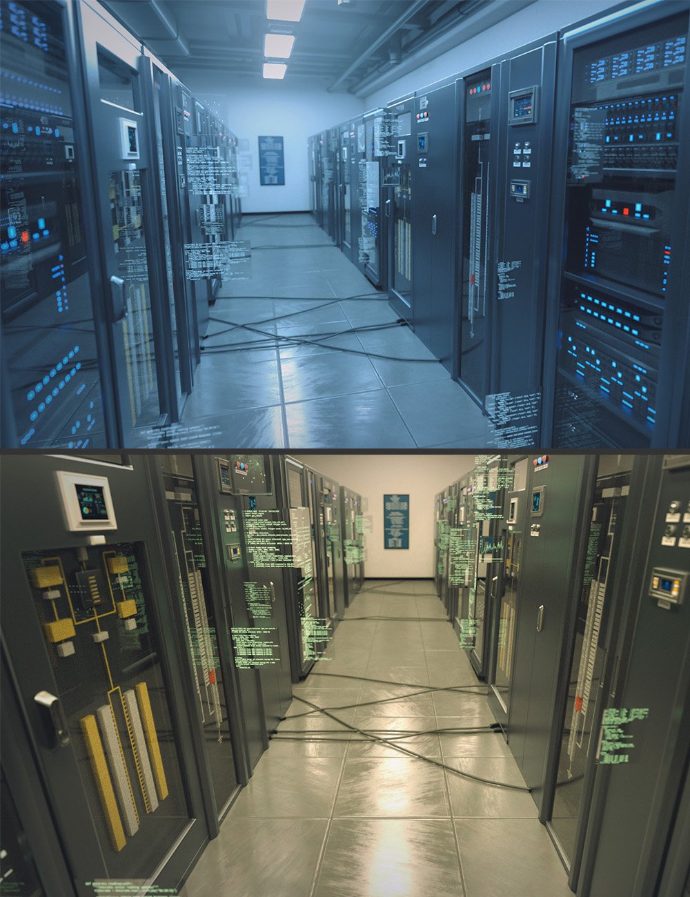 Polish AI Server Room 2026 - Free Daz 3D Models