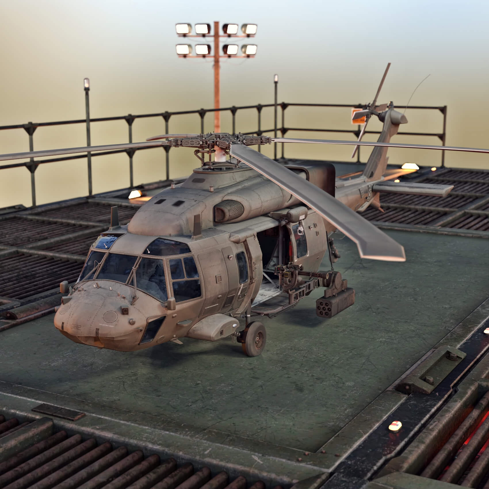 UH 60 Black Hawk Helicopter CoD For DAZ3D [Request]