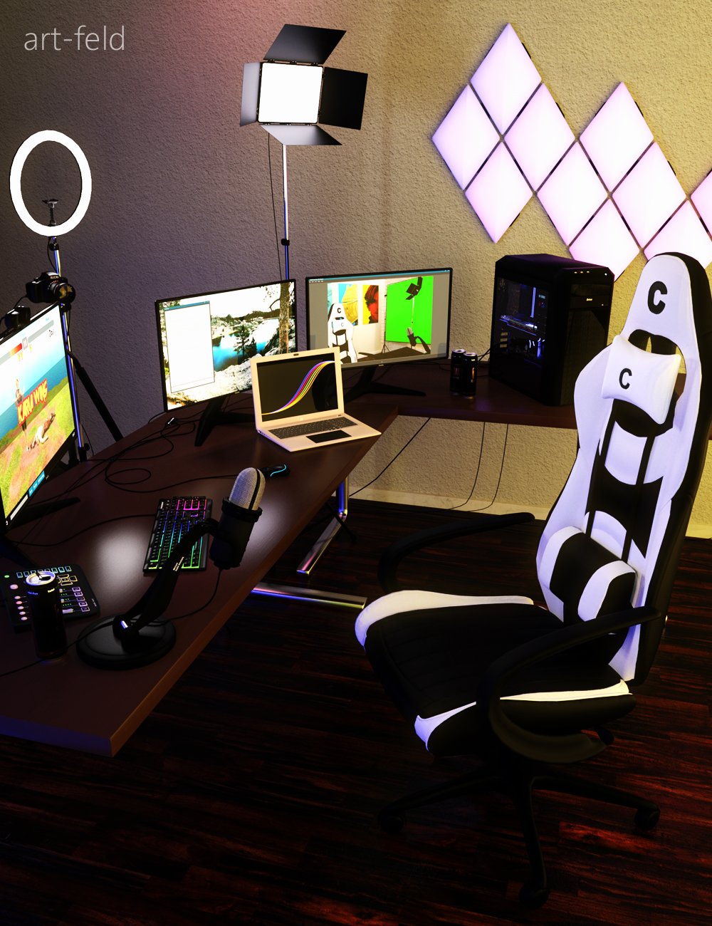 the streaming influencer setup 00 main daz3d 1765307115