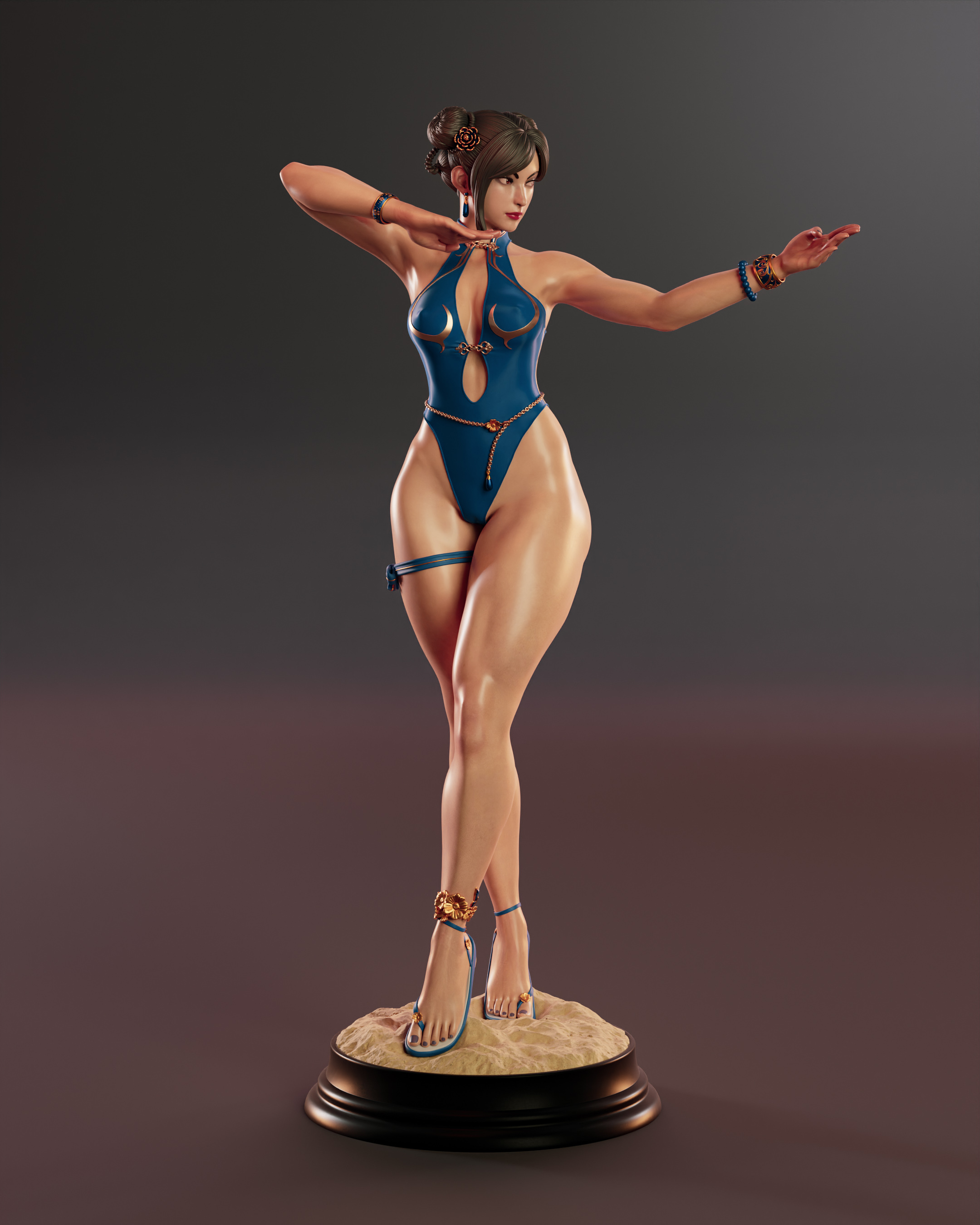 [3D print / stl files] Chun-li Swimsuit