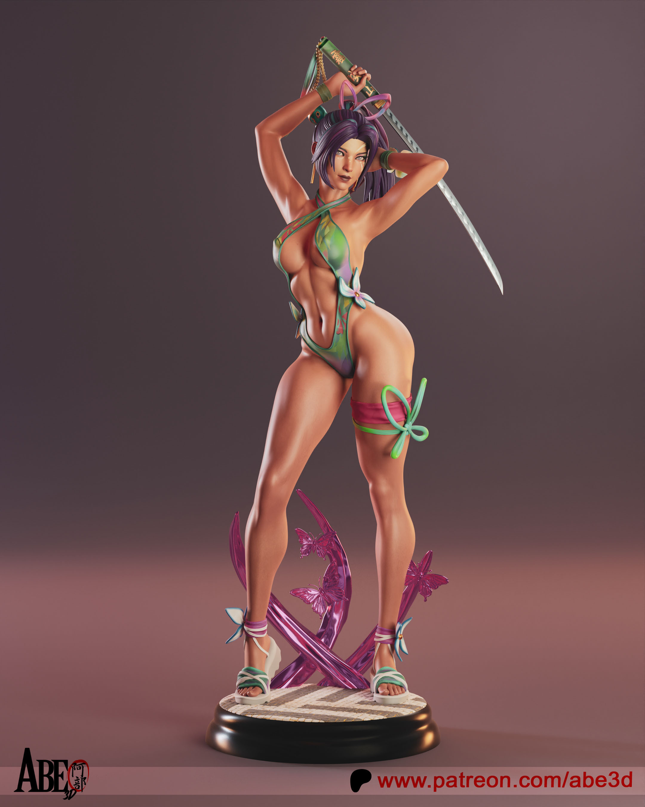 [3D Print / stl] Psylocke Breezy Butterfly - Abe3D (N SFW Included)