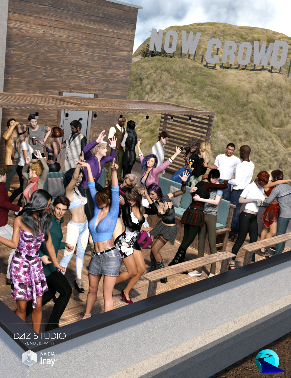 00 main now crowd billboards party time daz3d 1766530031