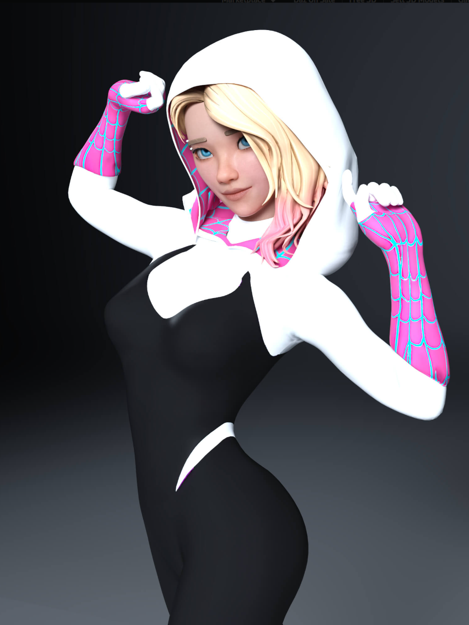 Fortnite Spider-Gwen for Genesis 8 Female 1 https://new.imagehostx.com/upload/2025/12/29/Screenshot-2025-12-28-171147_1766970729.png