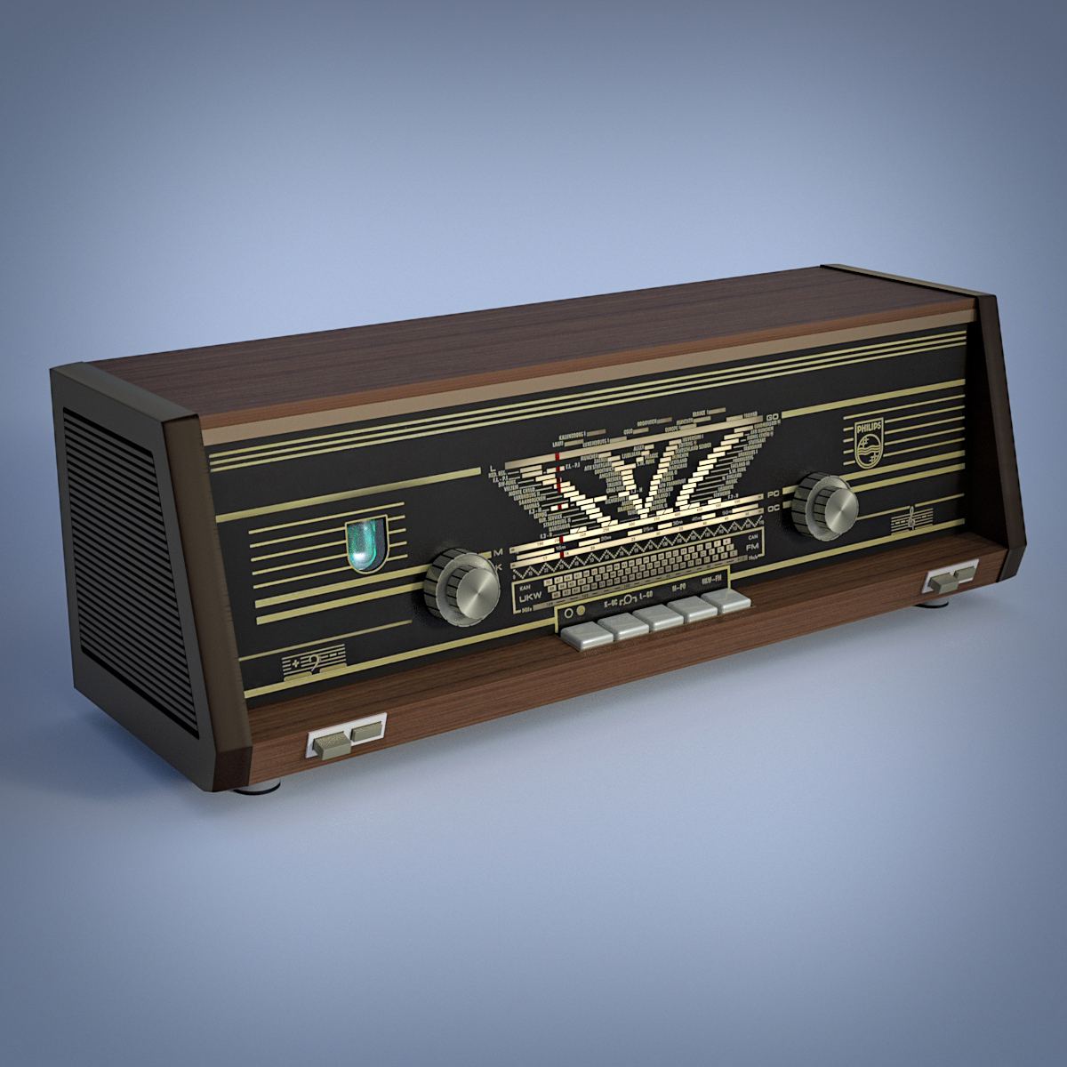 philips b4x23a vintage radio 01 1767311852