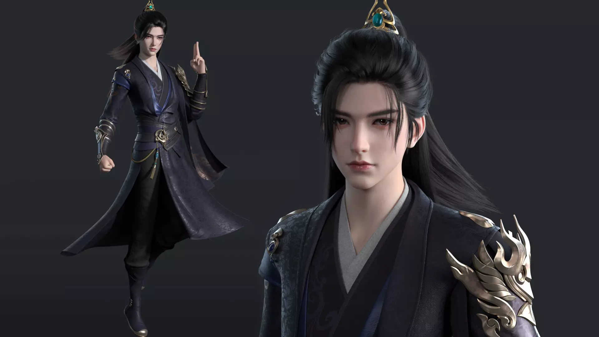 ancient costume handsome guy virtual character anime 3d model f2ee22e5ac 1767379628