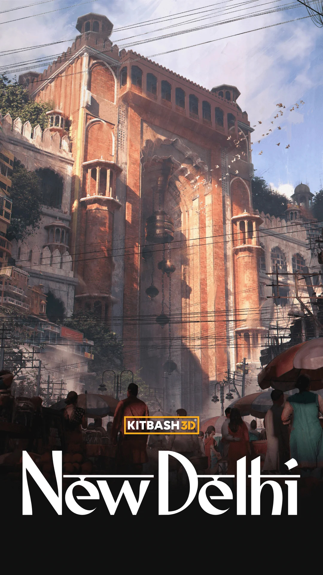 KitBash3D – New Delhi (Blender With 4K Textures) 2026 - Free Daz 3D Models