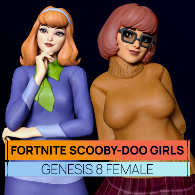 fortnite scooby doo girls for genesis 8 female 1769138087
