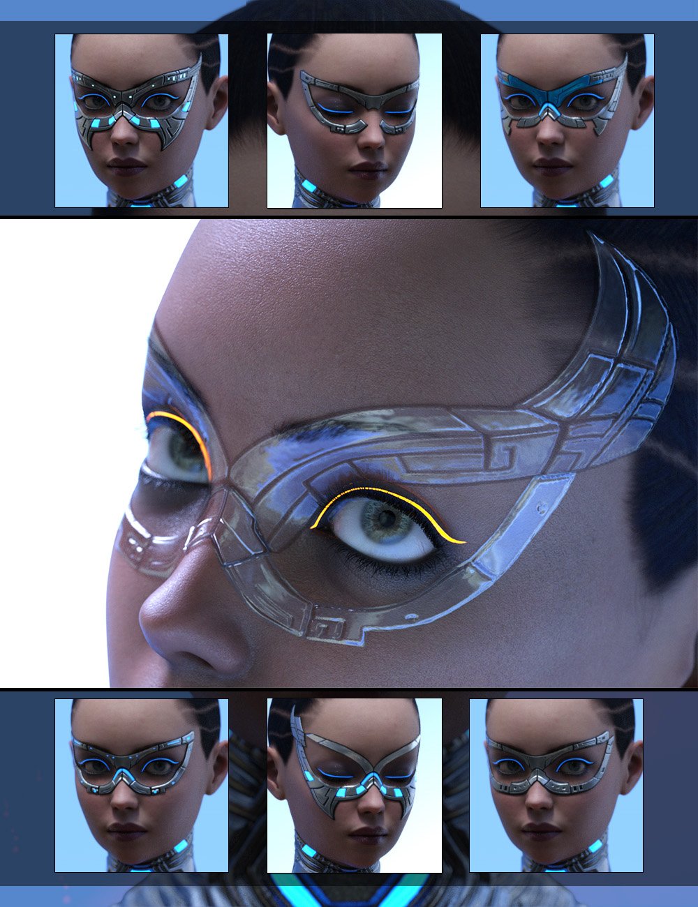 Sci-Fi Masquerade Geoshell Builder for Genesis 9