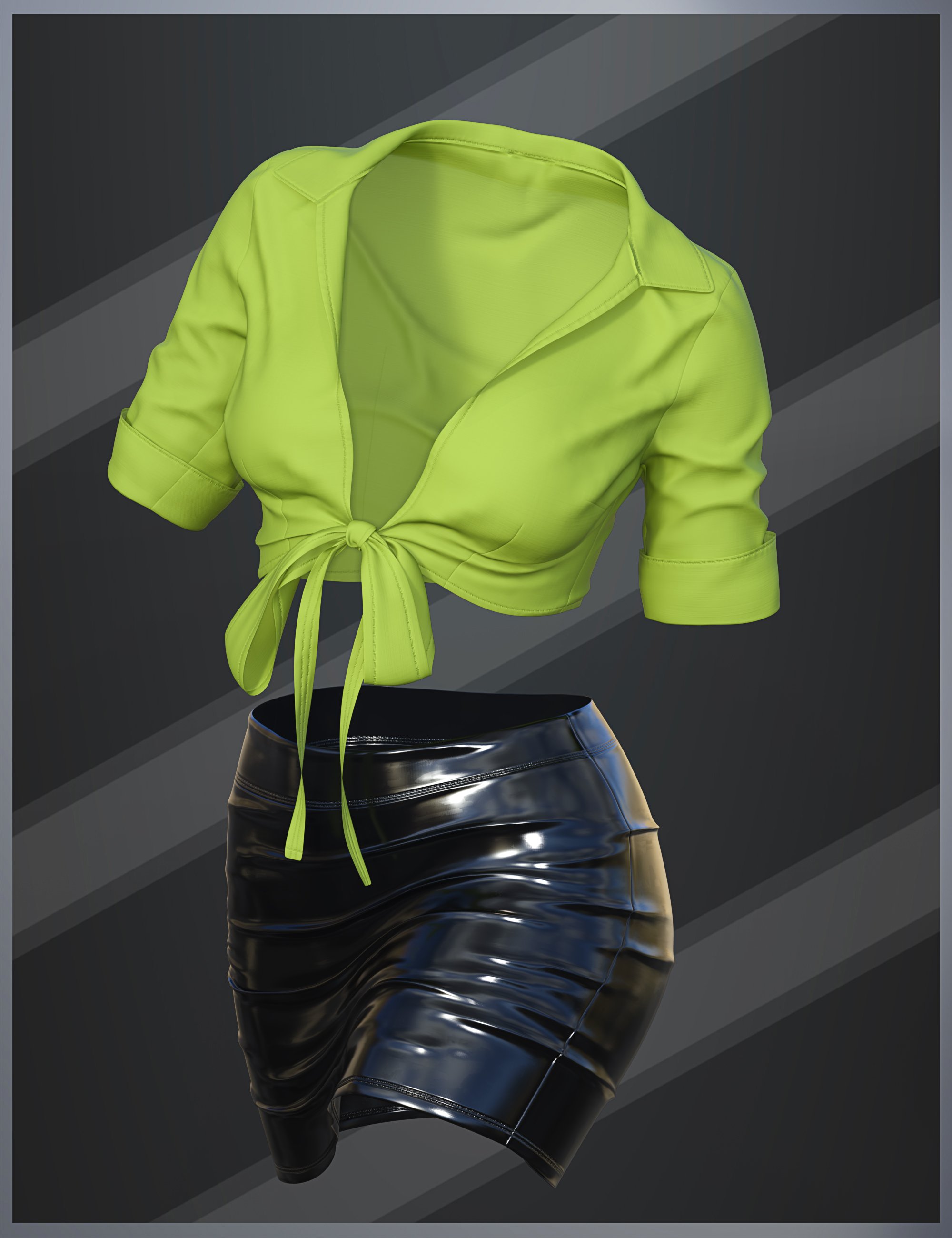 dForce SU Sexy Secretary Uniform for Genesis 9 66