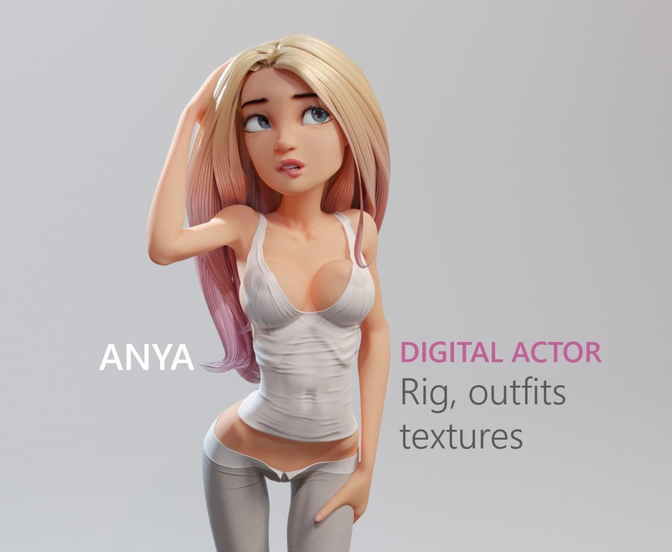 anya stylized digital actor 3d model 7daabf4b21 1770410051