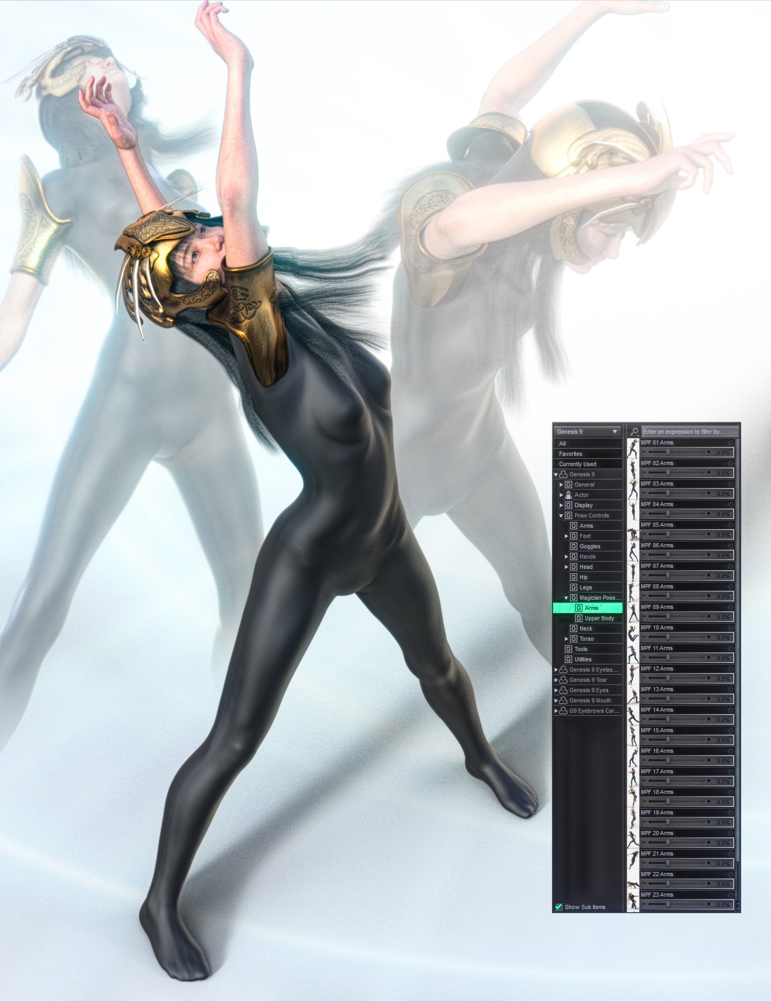 Magician Pose Fusion for Genesis 9 1 https://new.imagehostx.com/upload/2026/02/14/magicianposefusionforgenesis900maindaz3d_1771041402.jpg