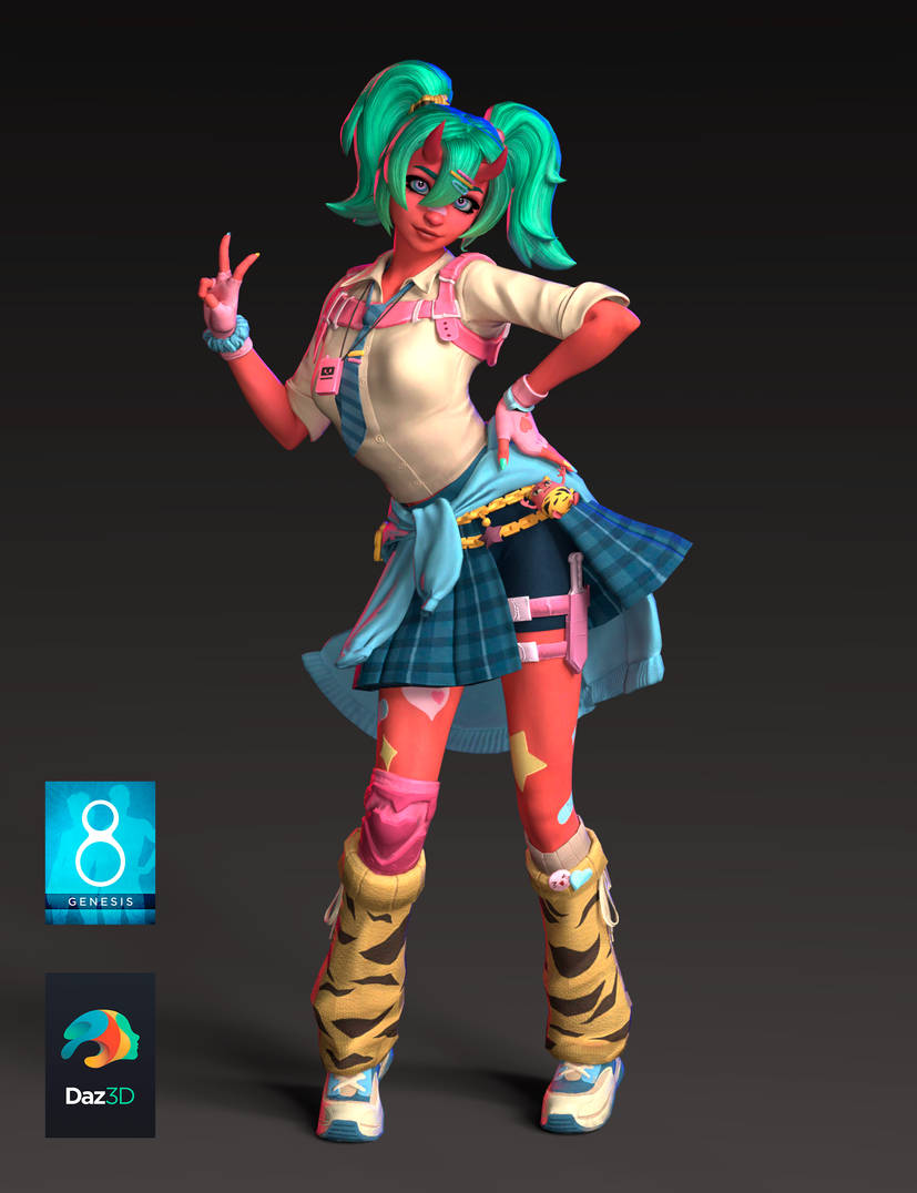 nemia fortnite for genesis 8 female by makeitfooor djnam3f 414w