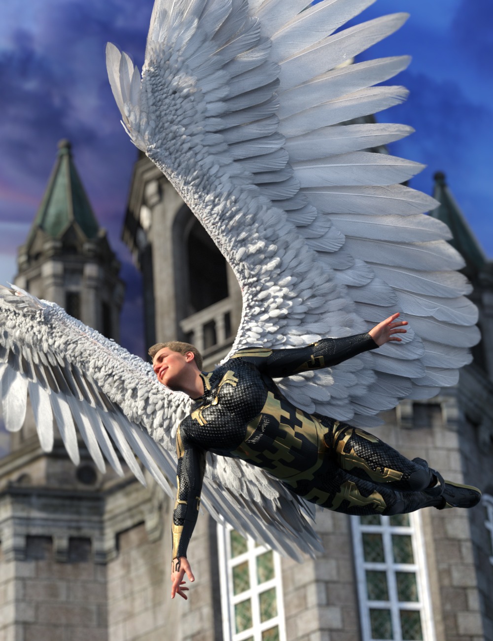 Metatron Hierarchical Poses for Genesis 8.1 Males and Avija Wings 1 Metatron Hierarchical Poses for Genesis 8.1 Male and Avija Wings