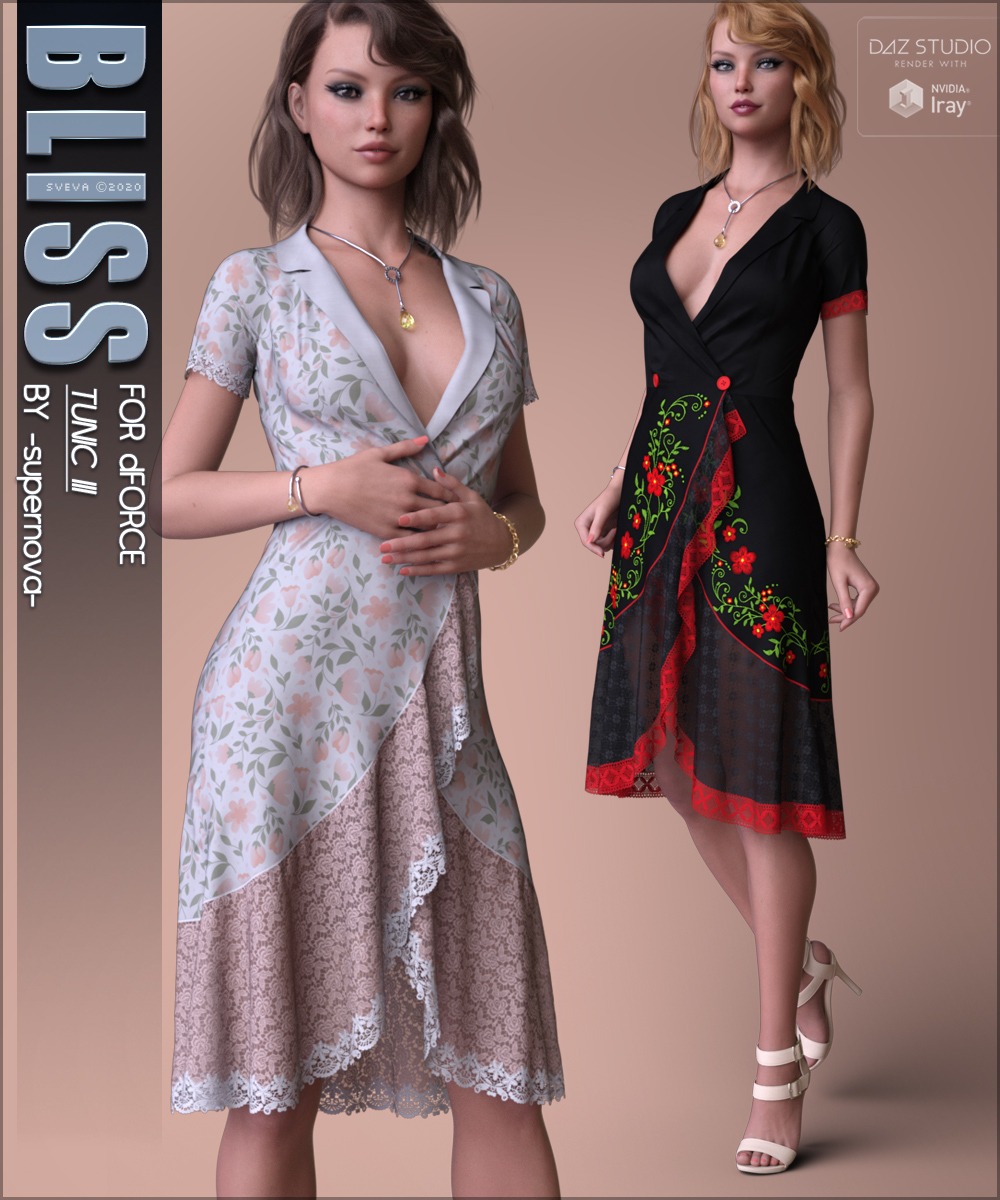Bliss for dForce Tunic III G8F 1 Bliss for dForce Tunic III G8F