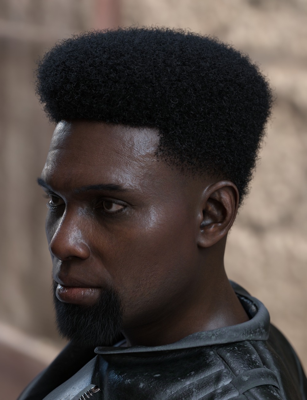Faded Afro Hair and Beard for Genesis 9 1 Faded Afro Hair and Beard for Genesis 9