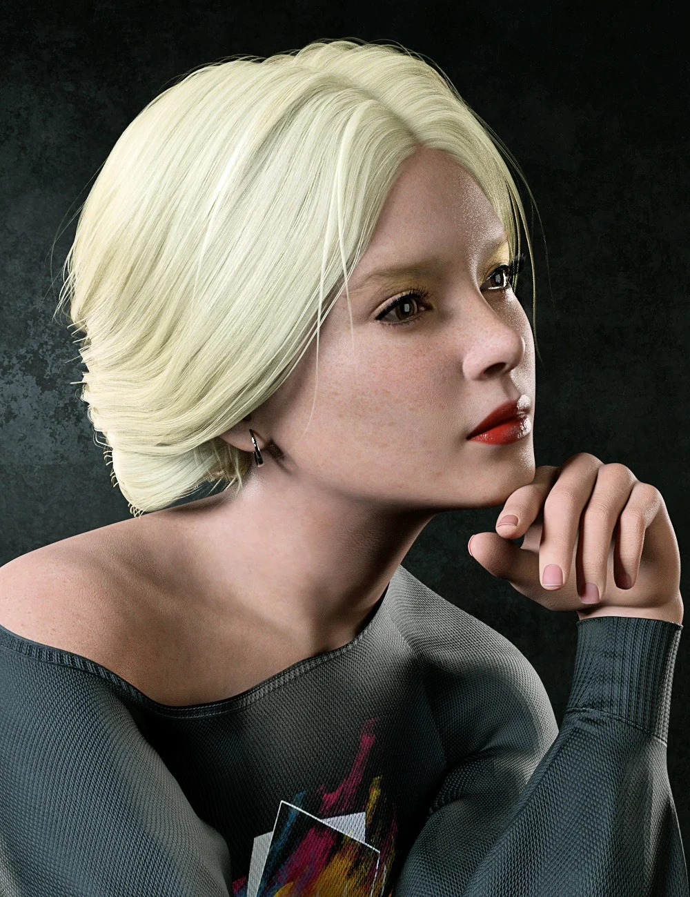 dForce PS Adeline Hair for Genesis 9
