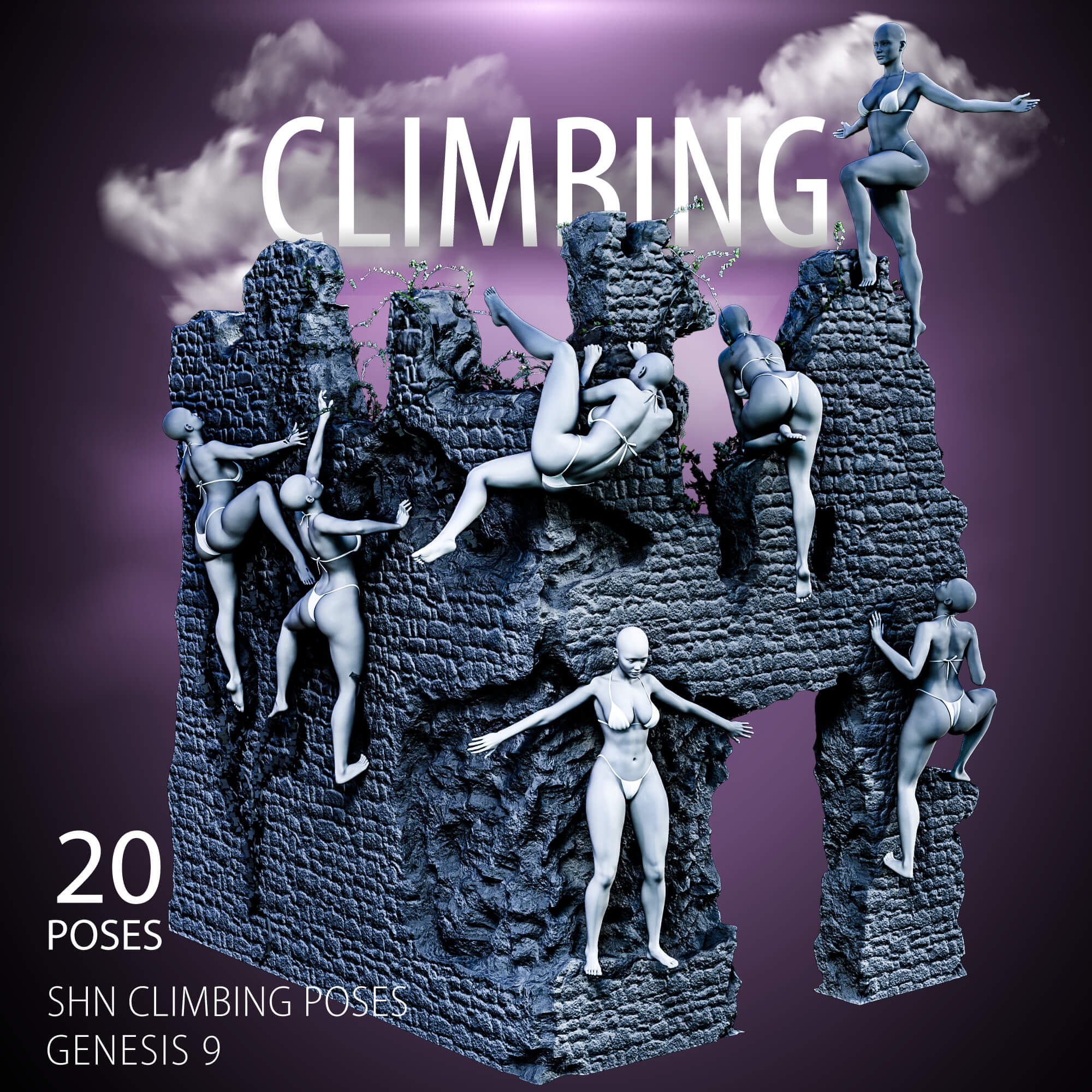 shn climbing poses for genesis 9 male and female 01 1773169362