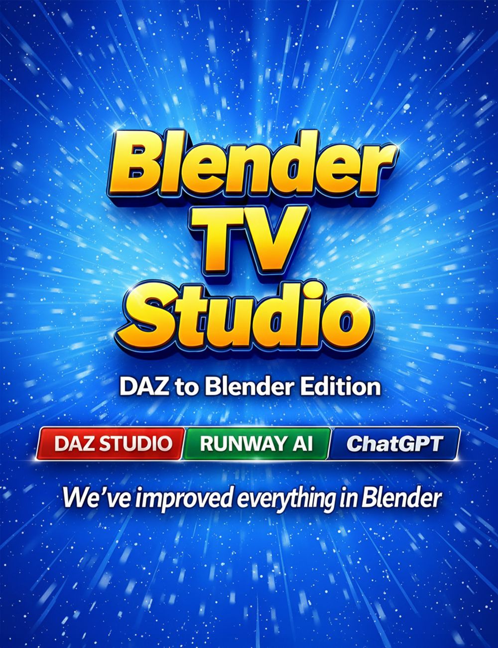 Blender T.V. Studio (Daz2Blender Edition) 1 https://new.imagehostx.com/upload/2026/03/17/blendertvstudiodaz2blenderedition50addonsworthofpower00maindaz3d_1773730028.jpg