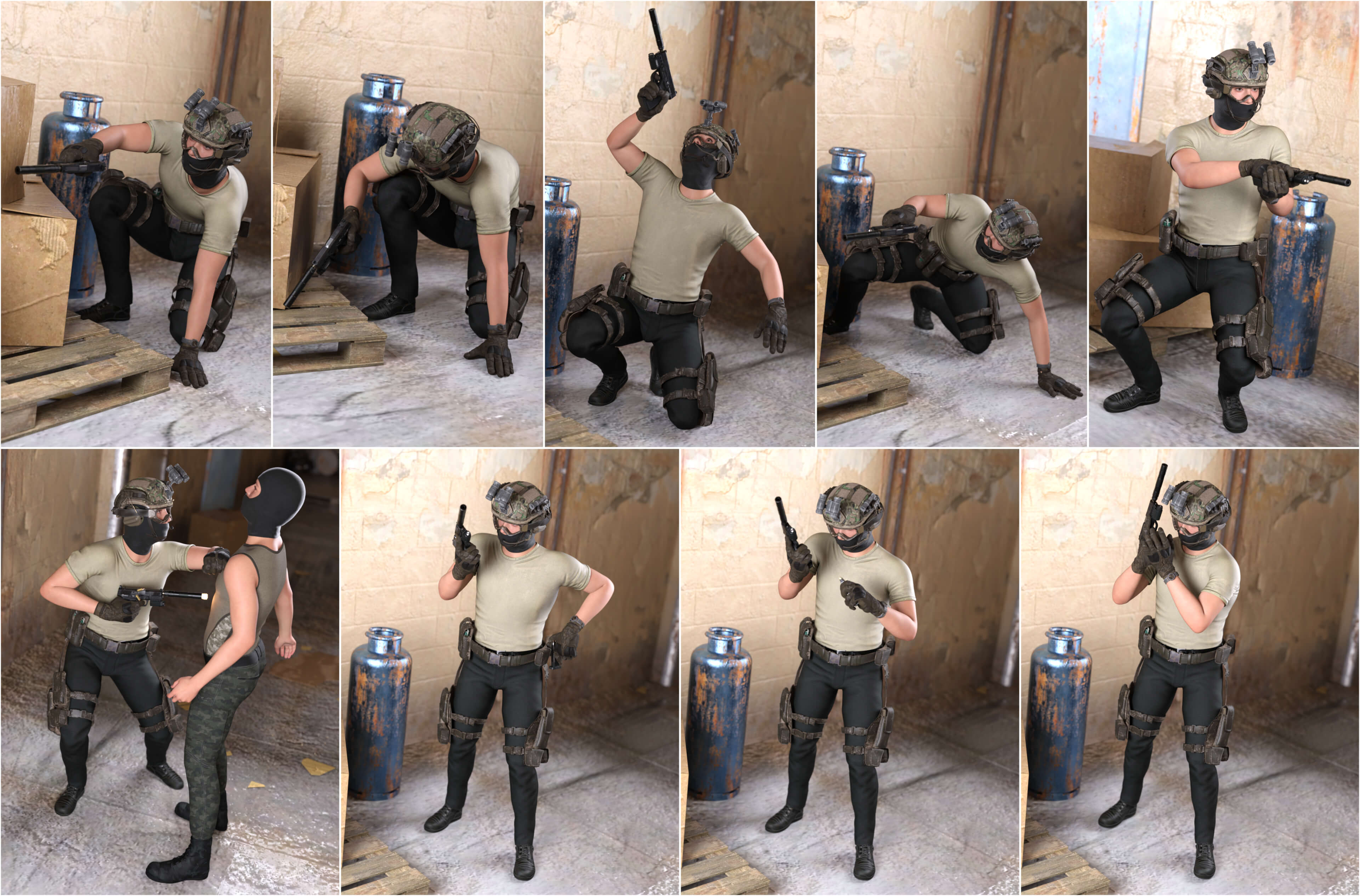 CC Navy SEAL Combat Poses For Pistol - G9 [Request]